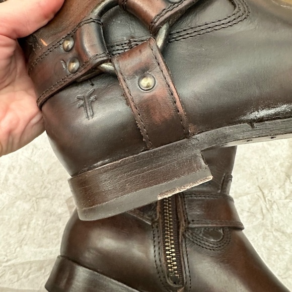 FRYE Melissa Harness Riding Boots - Size 6 - Color: Dark Brown - Picture 14 of 16